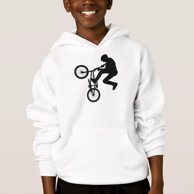 BMX Rider Silhouette Hoodie (Vorderseite)