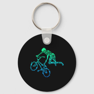 BMX-Stunt-Dirt-Bike-Freestyle-Fahrer-Geschenk Schlüsselanhänger