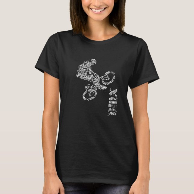 BMX Stunt Driver Bicycle Fans Bike Freestyle 12 T-Shirt (Vorderseite)
