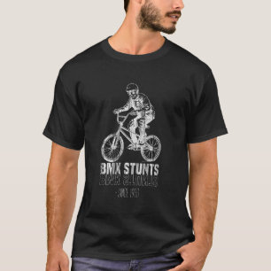 BMX-Stunts seit 1966 Skelett fährt BMX T-Shirt