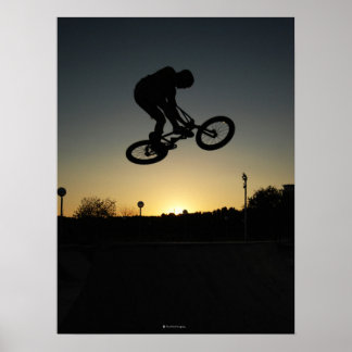 BMX-Styler-Sprung Poster