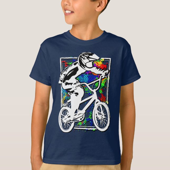 Bmx T - Shirt - Bmx Fahrrad - Bmx Shirt (Vorderseite)