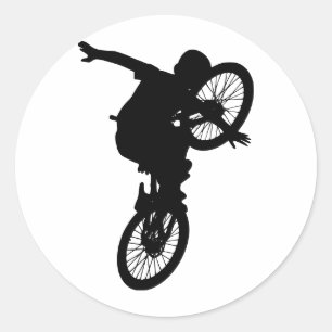 BMX trägt Schmutz-Fahrrad-Team-Freistil-Schicksal Runder Aufkleber