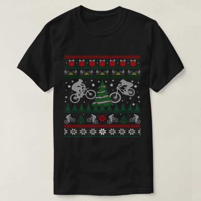 BMX Ugly Christmas Shirt Freestyle Bike Racing (Design vorne)