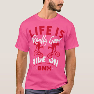 Bmx Usa Flag Funny America Sport Bike T-Shirt