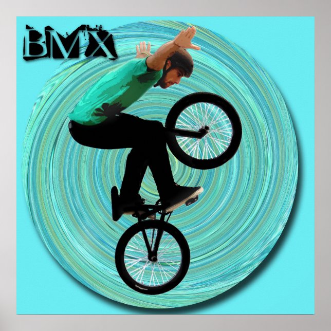 BMX Vortex, Copyright Karen J Williams Poster (Vorne)