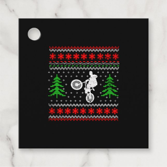 BMX Weihnachten Geschenkanhänger (Vorderseite)