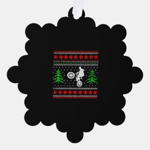BMX Weihnachten Ornament Karte