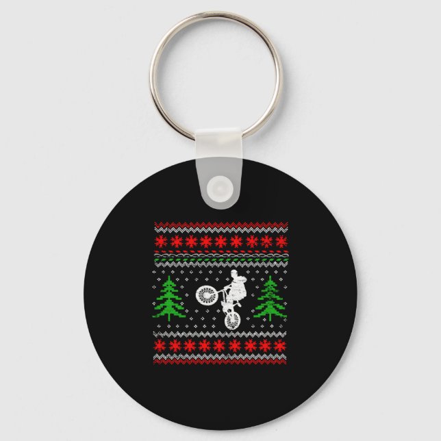 BMX Weihnachten Schlüsselanhänger (Vorderseite)