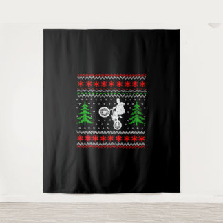 BMX Weihnachten Wandteppich