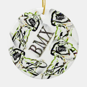 BMX Weihnachtsverzierung Keramik Ornament
