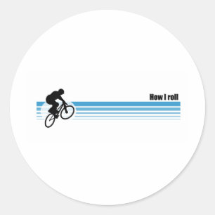 BMX - Wie ich rolle Runder Aufkleber
