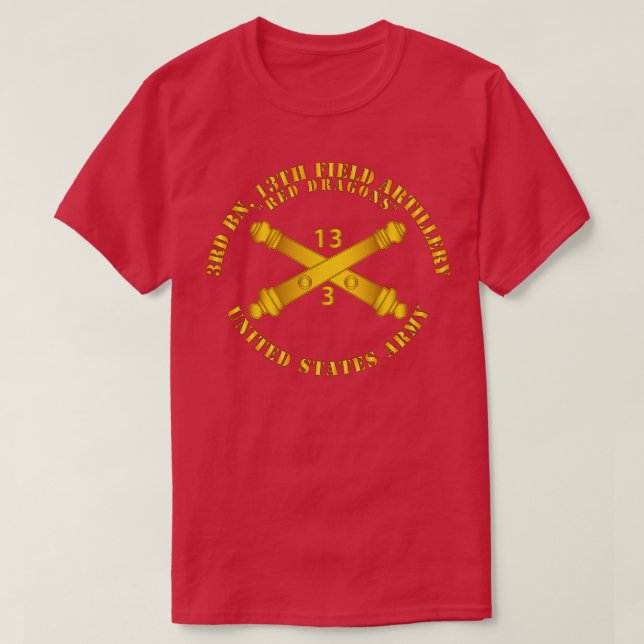 Bn 13. Field Artillery Regiment Red Dragons w T-Shirt (Design vorne)