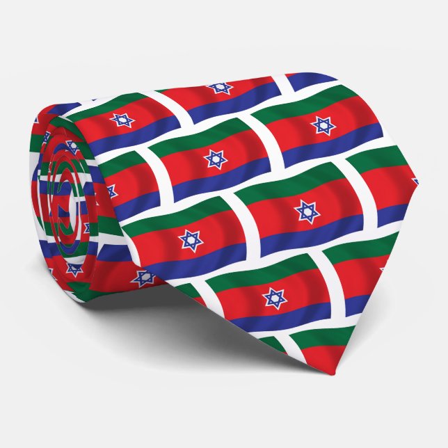 Bnei Menashe Flag Krawatte (Gerollt)