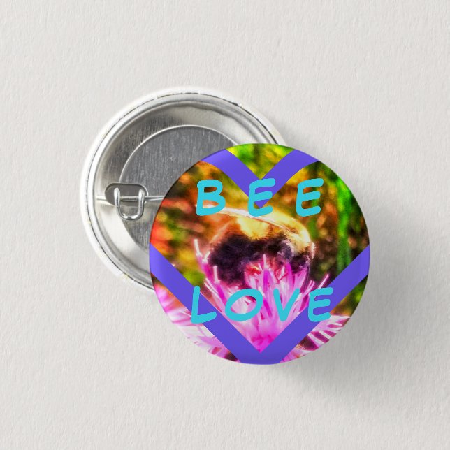 BNEW BIENEN-LIEBE-KLEINES BUTTON (Vorne & Hinten)