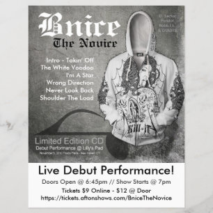 Bnice Debut Flyers Flyer