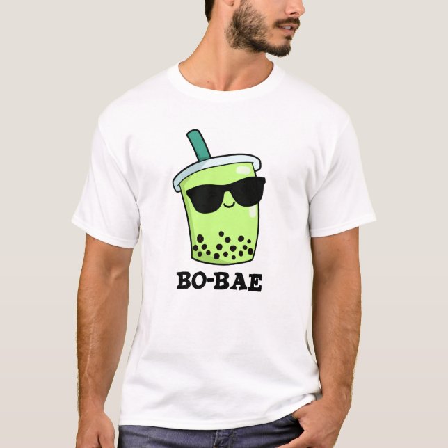 Bo-bae Funny Boba Tea Pun T-Shirt (Vorderseite)
