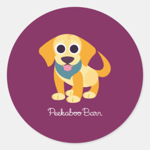 BO der Hund Runder Aufkleber