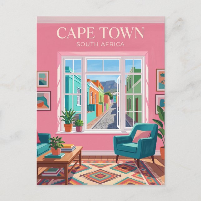Bo-Kaap Innenraum Südafrika Postkarte (Vorderseite)