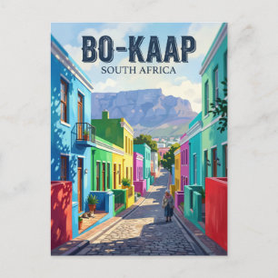 Bo-Kaap, Kapstadt Südafrika Postkarte