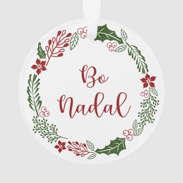 Bo Nadal - Frohe Weihnachten in Galicien, Wreath Ornament (Rückseite)