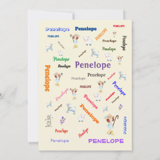 BO PEEP KINDERZIMMER RHYME Word Cloud Name Collage Einladung