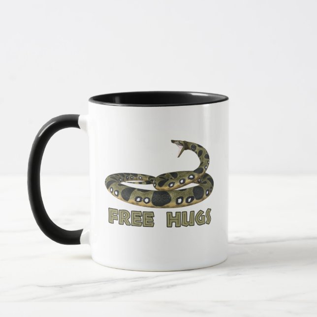 Boa Constrictor Free Hugs Tasse (Links)