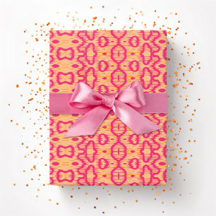Boa Ripple in Rosa und Orange Geschenkpapier