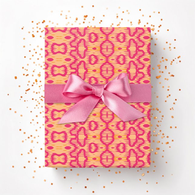 Boa Ripple in Rosa und Orange Geschenkpapier (Von Creator hochgeladen)