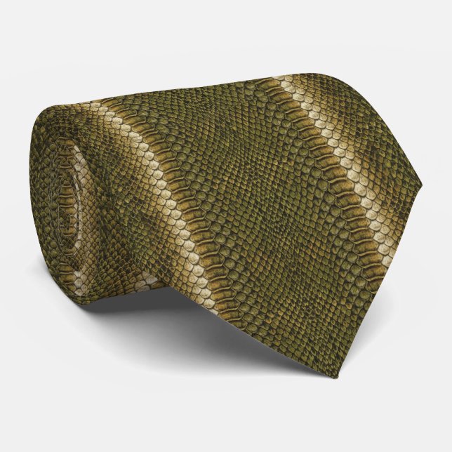 Boa Snake Skin Krawatte (Gerollt)