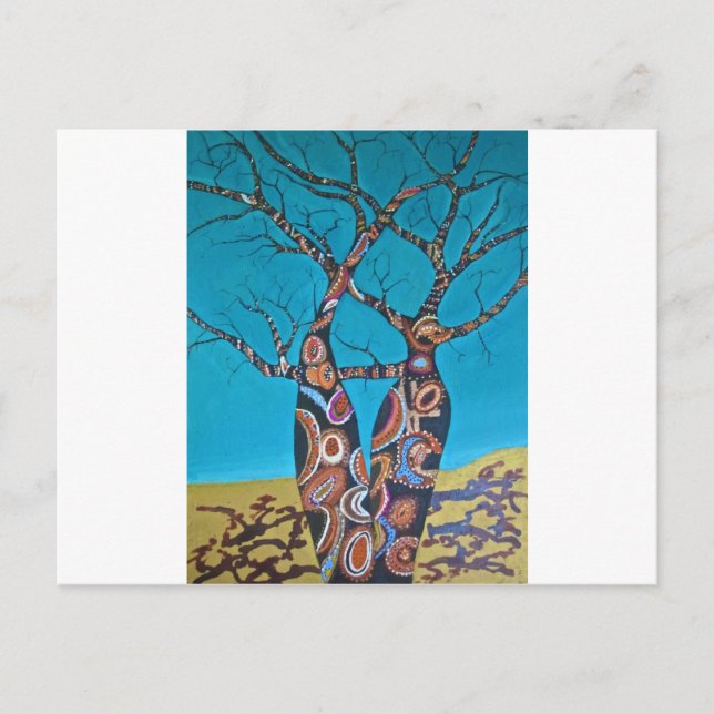 Boab Tree Postkarte (Vorderseite)