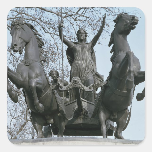 Boadicea, 1850er (Bronze) (siehe auch 33580) Quadratischer Aufkleber (Vorderseite)