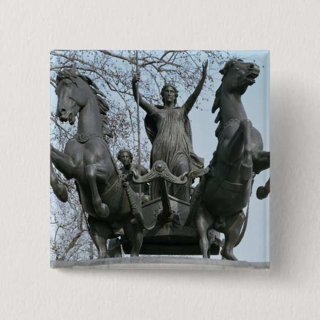 Boadicea, 1850s (Bronze) (sehen Sie auch 33580) Button (Vorderseite)