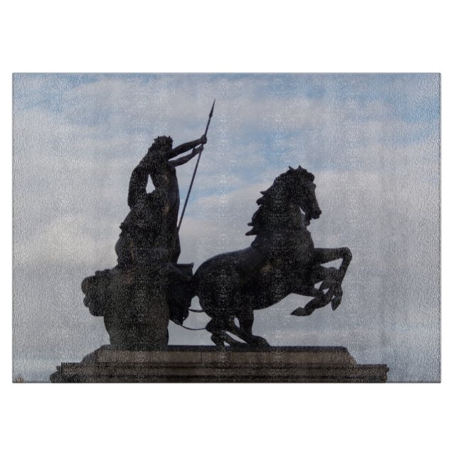 Boadicea Statue Chopping Board Schneidebrett (Vorderseite)