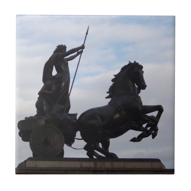 Boadicea Statue Tile Fliese (Vorderseite)