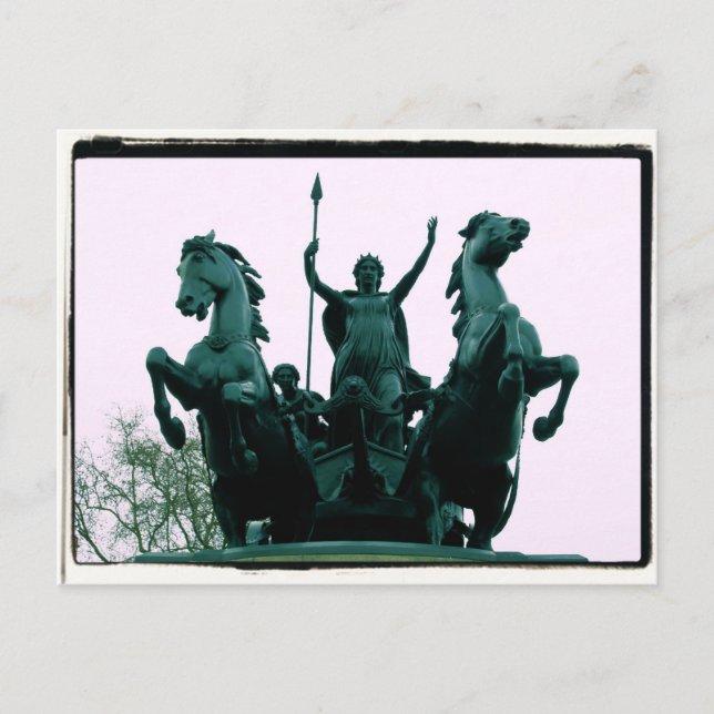 Boadicea Statue - Westminster Bridge - London Card Postkarte (Vorderseite)