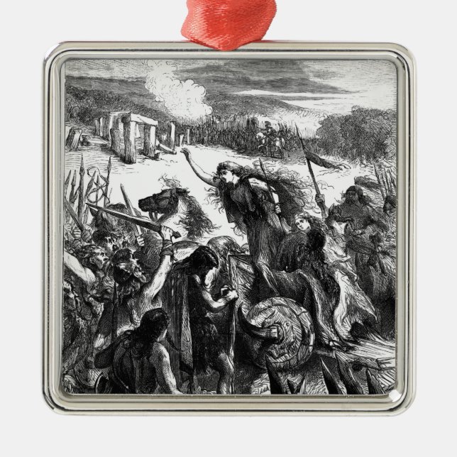 Boadicea, welches das Iceni gegen die Römer Ornament Aus Metall (Vorne)