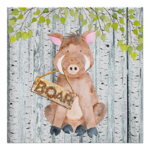 Boar- Holzfreunde - Aquarellbilder Poster