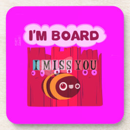 Board Bee Art Print Getränkeuntersetzer