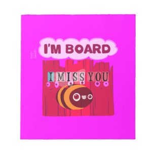 Board Bee Art Print Notizblock