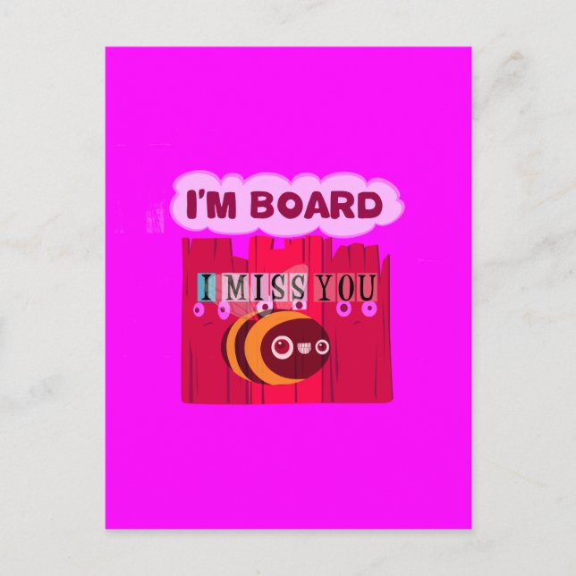 Board Bee Art Print Postkarte (Vorderseite)