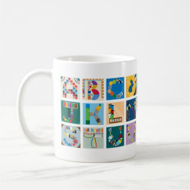 Board Game Alphabet Tasse