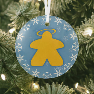 Board Game Angel Glass Ornament Aus Glas