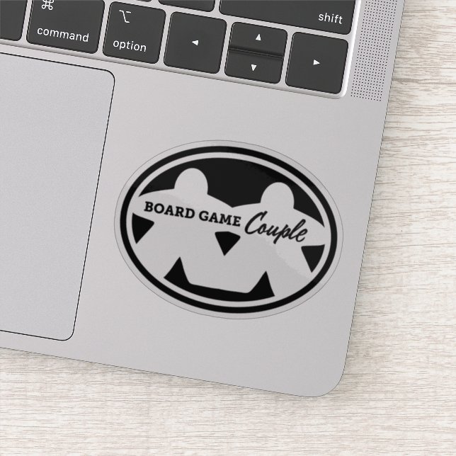 Board Game Couple Vinyl Sticker (Detail)