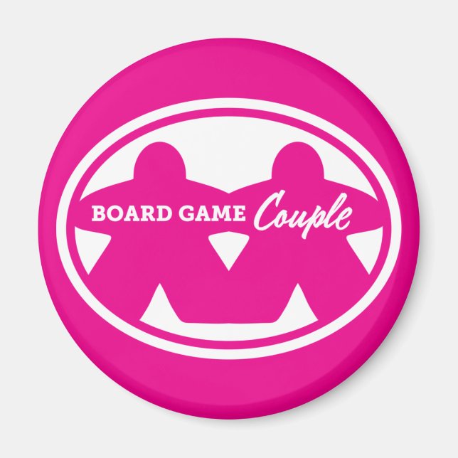 Board Game Couture White Frame Magnet (Vorne)