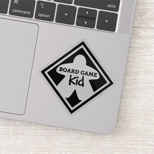 Board Game Kid Vinyl Sticker (Detail)