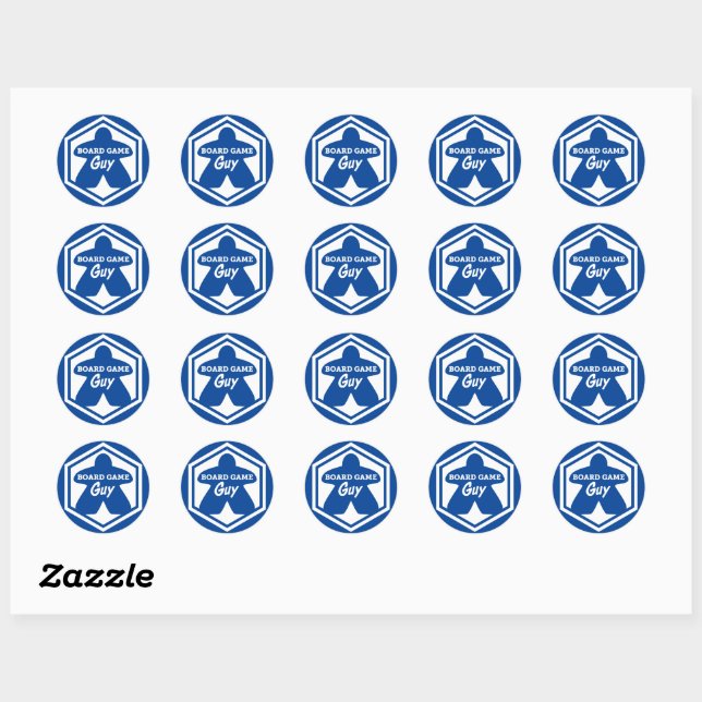 Board Game Typ White Frame Stickers (Blatt)