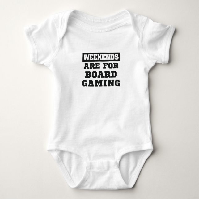 Board Gamer-Geschenkwochen sind für Brettspiele be Baby Strampler (Vorderseite)