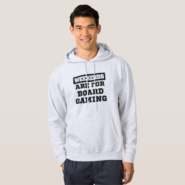 Board Gamer Gift Weekends sind für Brettspiele ged Hoodie (Vorne ganz)