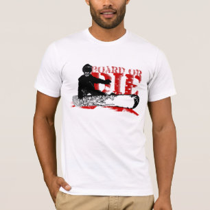 BOARD ODER DIE. Skeleboarder. Schredderwind. Schwa T-Shirt